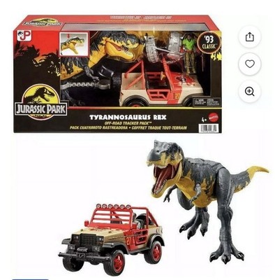 Jurassic Park Tyrannosaurus Rex Off Road Tracker Mattel  93 Classic Interactive