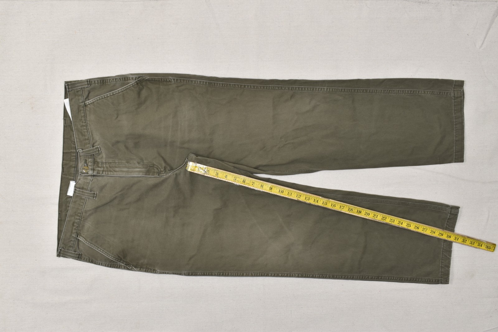 Carhartt Men's 40x34 Green Cotton Twill Canvas Relaxed Fit Work Pants Utility thumbnail 9
