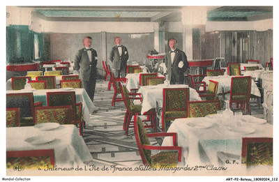 ARTP2-0149-BATEAU - Innen De L' Ile De France - -saal Rechts Mangé Des 2me CL