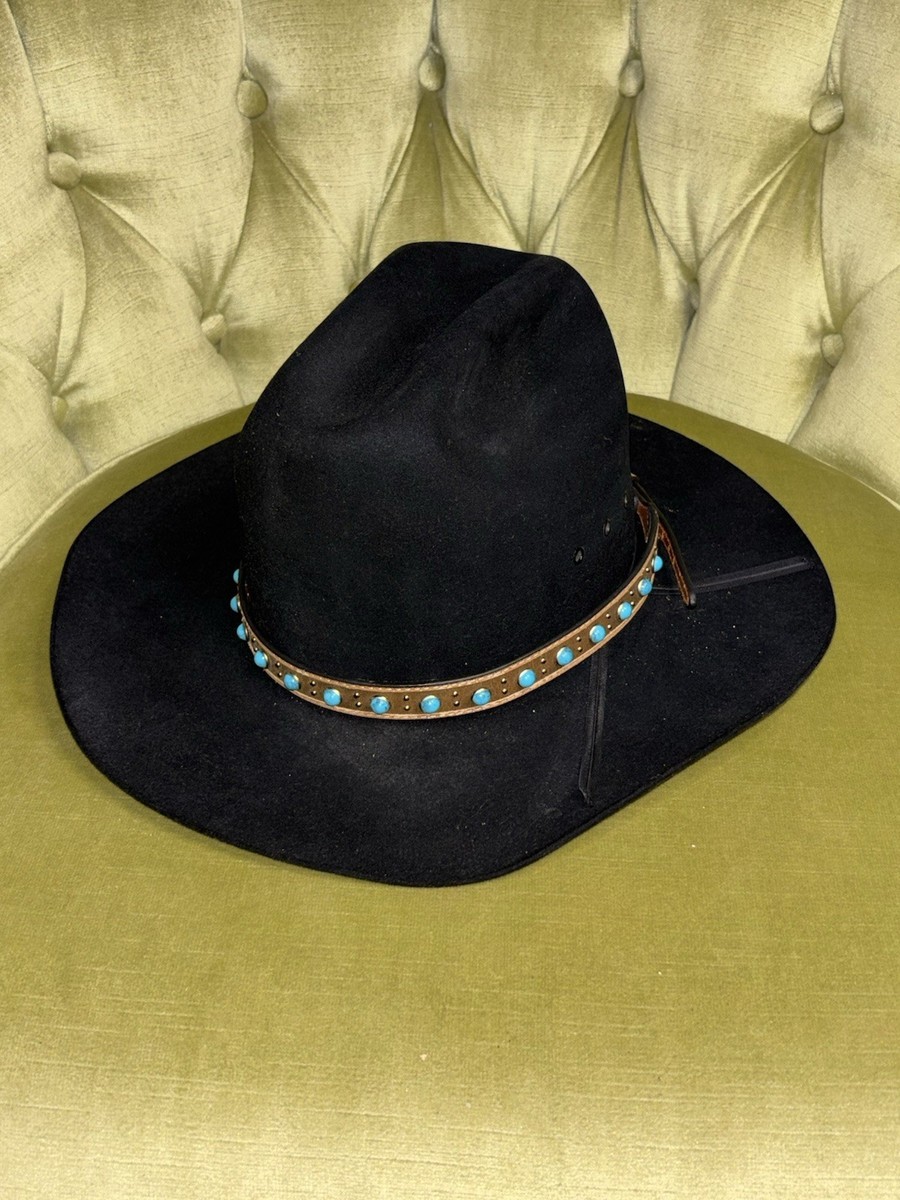 Resistol Black 15X Beaver Self-Conforming Cowboy Hat, Size 6 3/4