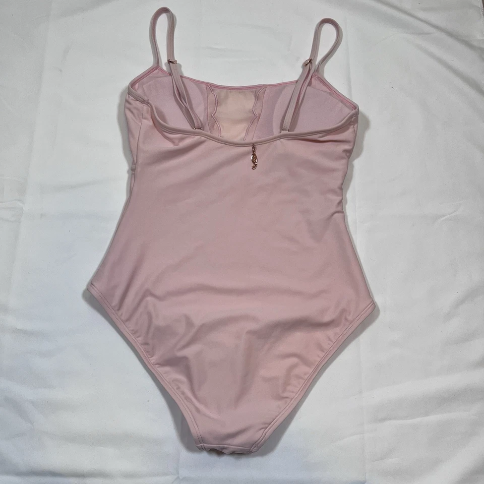 Vintage Y2K BETSEY JOHNSON One Piece Pink Swimsuit Size S Mesh - Image 4 of 4
