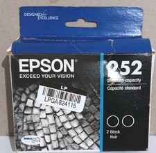 Genuine Epson 2 252 BLACK Ink CARTRIDGE Sealed Expired 02/2025 