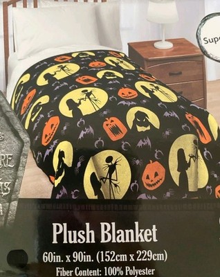 Nightmare Before Christmas Blanket - Halloween - Jack - Sally - Blanket 60x90