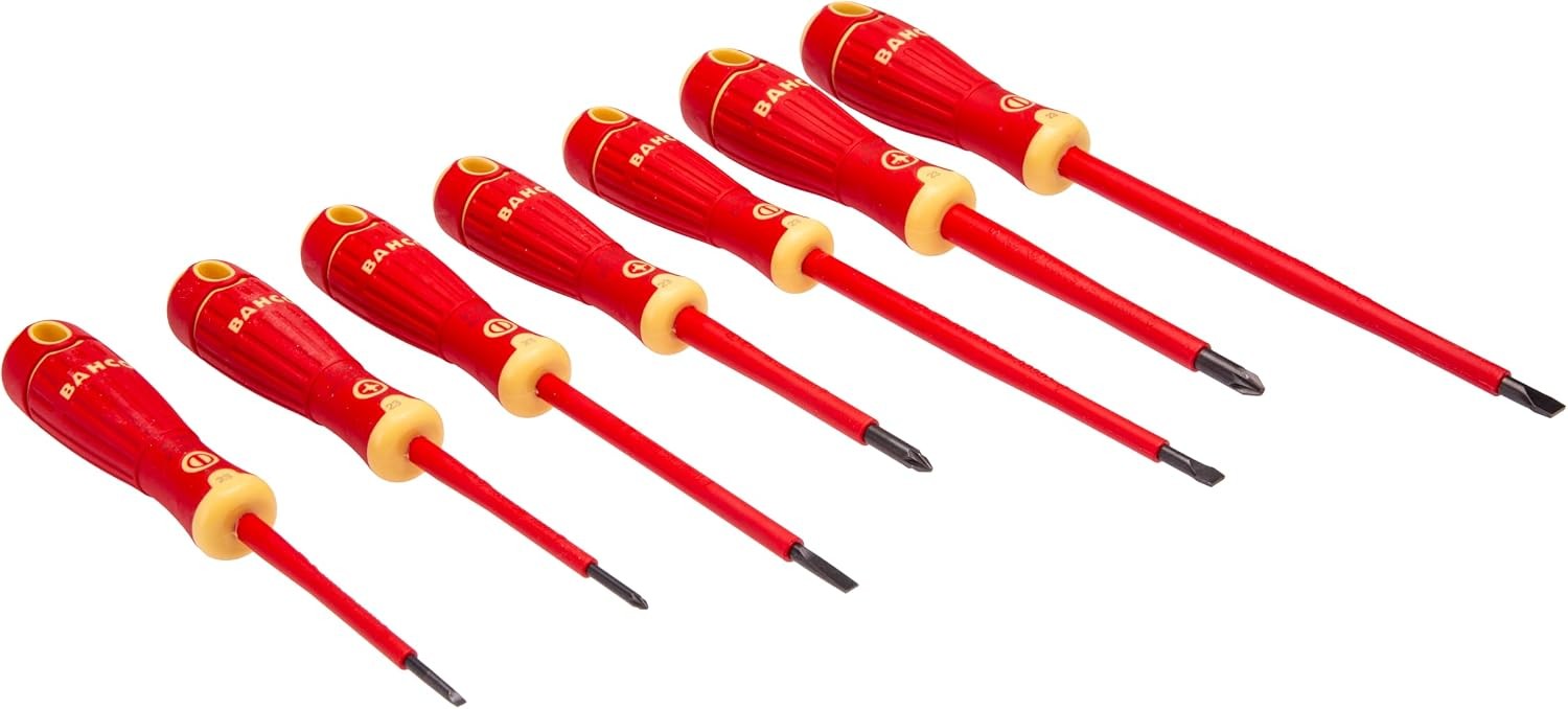 Bahco B220.017 BAHCOFIT VDE Screwdriver Set 7 Piece 1000V Insulated Precision