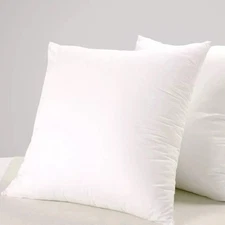 2-Pack White Cotton Throw Decor Pillow Insert w/Polyester Fill - 22"x 22"