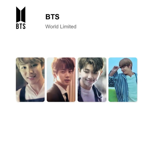 BTS World Limited Official Photocard KPOP Special Gift