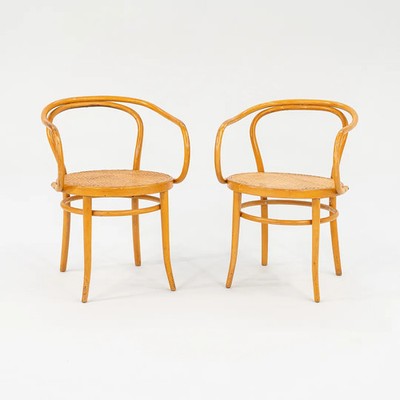 1960s Pair of No. B9 Bentwood Armchairs by Michael Thonet for Stendig in Beech