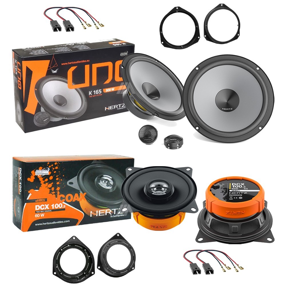Kit 6 Casse Altoparlanti Hertz Anteriori e Posteriori per Fiat Grande Punto