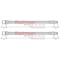2X Metzger BremsschlÄUche Vorne Beidseitig Passend FÜR Abarth 500 500C Fiat 500