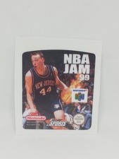 NBA JAM 99 (EUR) Nintendo 64 N64 replacement Label Decal