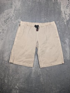 Gramicci Shorts Youth 14/16 Beige Elastic Waist Belted Climbing Outdoor USA