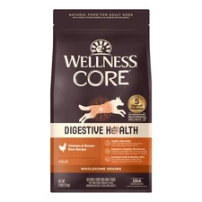 Wellness CORE Digestive Health Dry Dog Food with Wholesome Grains, Highly
