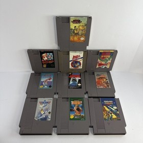 Lot of 10 NES Games - Nintendo - Authentic - Jaws, Mario, Dragon Warrior - Works