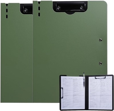 Clipboard Folder, 2 Pcs A4 Foldable Clipboard with Horizontal and Vertical Do...