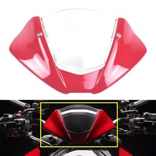 Windschutzscheibe mit Halterung für Ducati Monster 950 937 2021-22 Rot & Klar