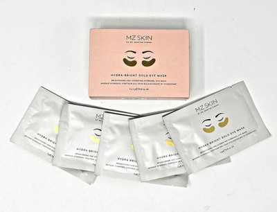 MZ Skin Hydra-Bright Gold Eye Masks Brightening Hydrating Box of 5