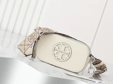 NWT TORY BURCH MINI MILLER WHITE CROSSBODY BAG（19.5cm*5.5cm*11.5cm）