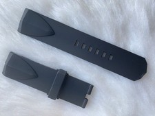 Corum Admiral's Cup Rubber Watch Band Strap Black 24MM