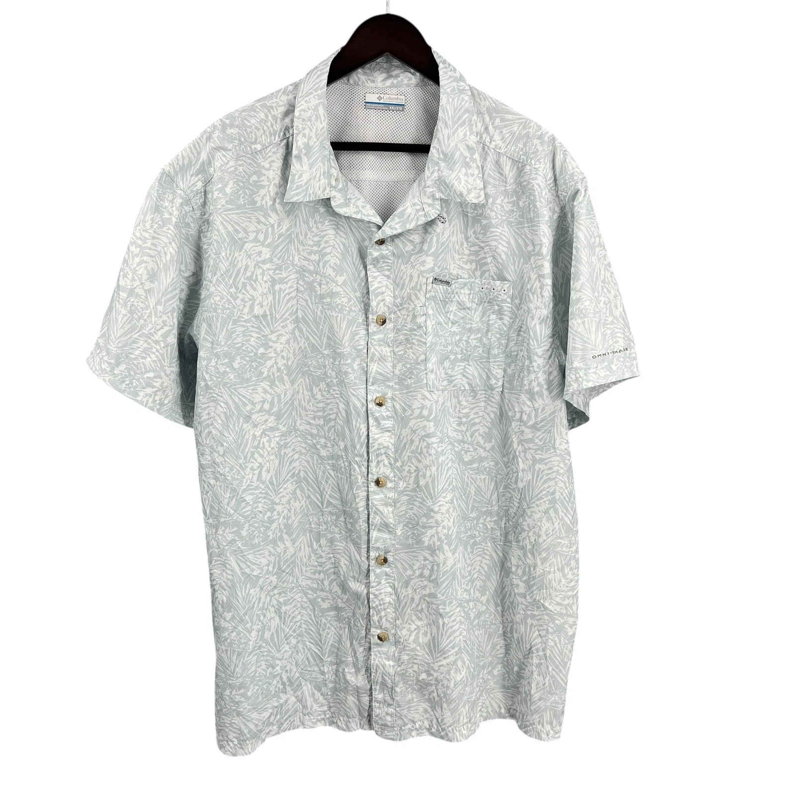 Columbia PFG Omni-Shade Fishing Shirt XXL Short Sleeve Vented Lightweight