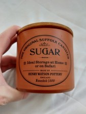Henry Watson the Original Suffolk Sugar Canister Small Terracotta Pottery