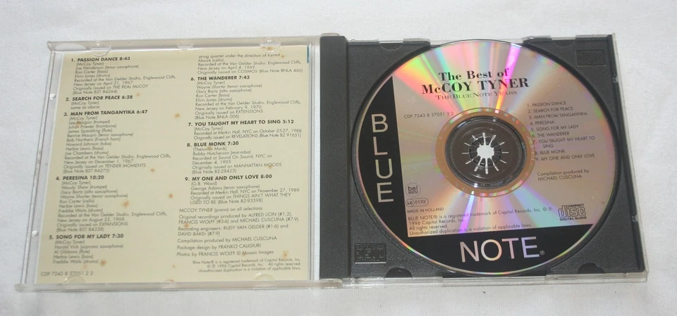 McCoy Tyner CD-Album The Best Of Blue Note Years 1996 Jazz - Bild 2 von 3