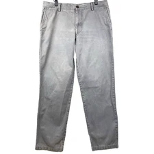 DOCKERS PACIFIC FIELD KHAKI Chino Pants Men's Sz 36 x 34(32.5) Gray Flat Front