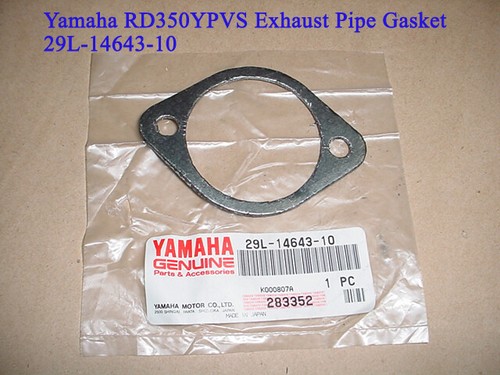 Yamaha RD350YPVS RZ350 TZR250 Exhaust Gasket OEM Muffler Pipe 29L-14643-10 - Foto 2 di 3