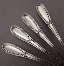 BSF Jugendstil 4 Teelöffel Kaffeelöffel 800er Silber Bremen Kreuzband (AP)