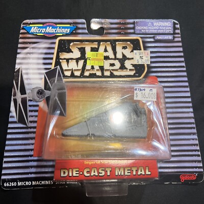  Imperial Star Destroyer Die Cast Metal STAR WARS Micro Machines 1996 As Pics 