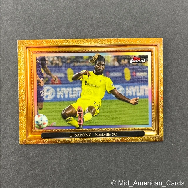 2022 Topps Finest MLS CJ Sapong PITCHuresque #P-8 Nashville SC