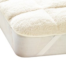 Teddy Fleece Mattress Topper Winter Warm Cosy Mattress Protector All Bed Sizes