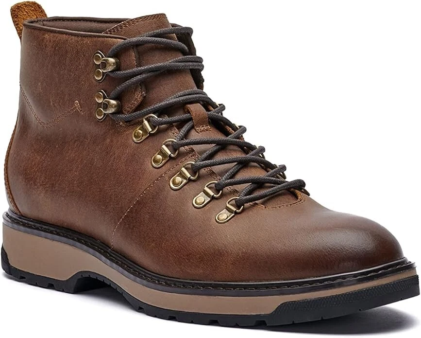 Vince Camuto Z1211* Para Hombres Cuero Marrón Damaso Anillo en D Bota con Cordones Talla 8 M Foto 4 de 4