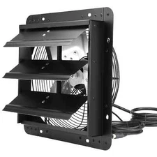 Heavy Duty Shutter Exhaust Fan Wall Mount Garage Greenhouse Barn Shed Workshop