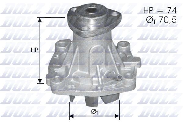 Pompe à eau refroidissement moteur 2.5 TD pour pièces détachées Chrysler Voyager 3 et Alfa 155
