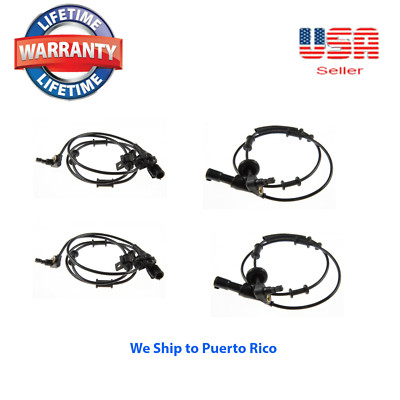 4 ABS Wheel Speed Sensor Rear Front Rear Left & Right Fit:Expedition & Navigator