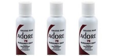 BL Adore Semi-Permanent Haircolor 079 Burgundy Envy 4 oz - THREE PACK