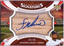 FRANCISCO LIRIANO 2006 Sweet Spot Bat Barrel Rookie Auto Blue Ink /20 Card  (x)