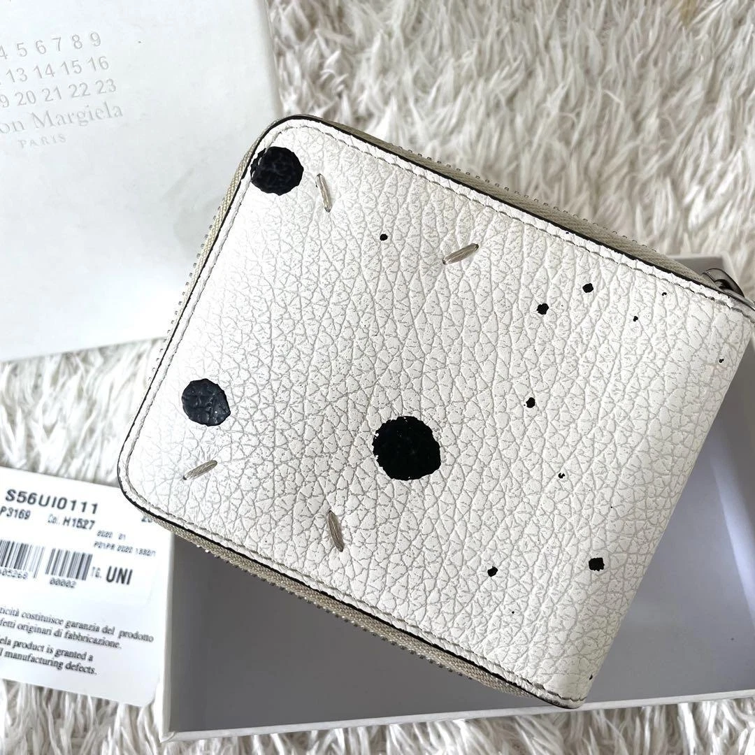 Maison Margiela Bifold Wallet Zip Around Small Paint | eBay