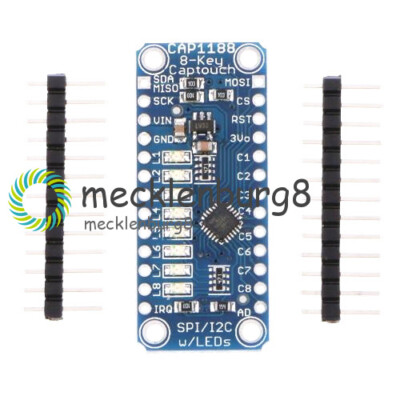 For Arduino CAP1188 8 Key SPI I2C Capacitive Touch Sensor Module Captouch LED
