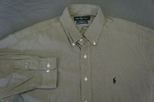 Ralph Lauren Yarmouth Pinpoint Cotton Oxford Shirt. Brown Houndstooth 17-34/35