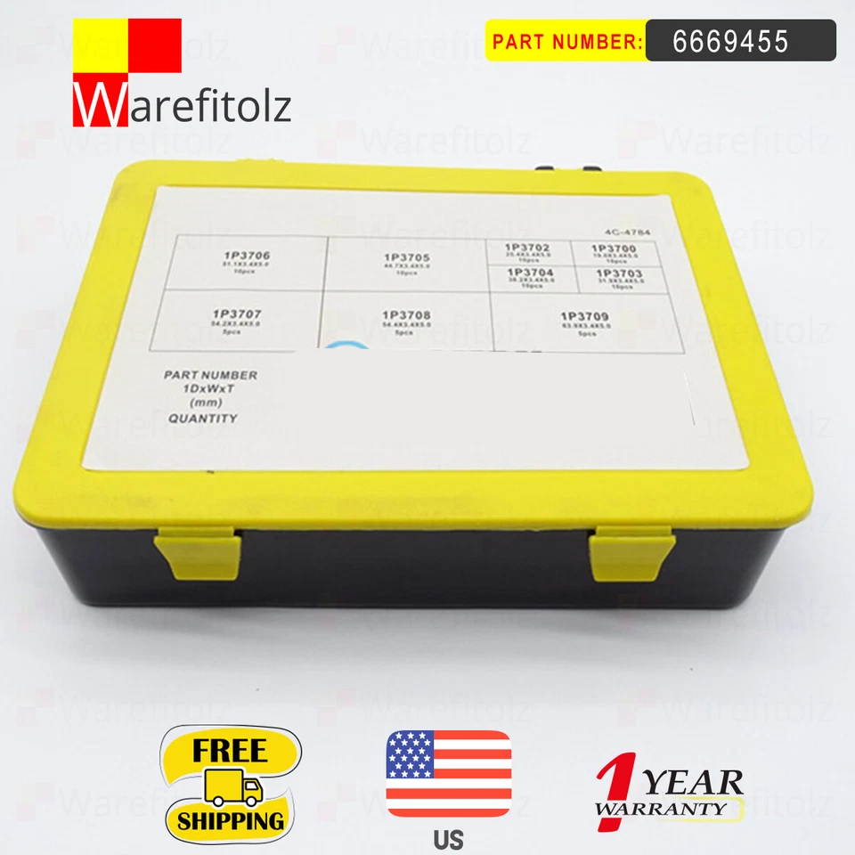 Qty80 4C4784 4C-4784 KIT DE ANILLO EN D Kit de sellado para anillo D de nitrilo de oruga NBR90 Foto 2 de 2