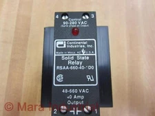 Continental Industries RSAA-660-40-1D0 Relay