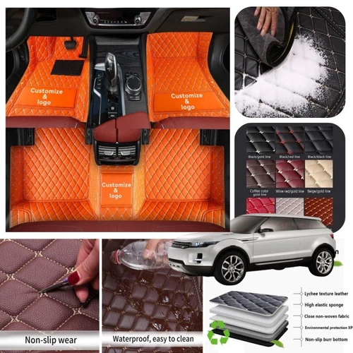 For Land Rover Car Floor Mats All Series Non-slip Liner Carpet Waterproof Custom - Imagen 16 de 43
