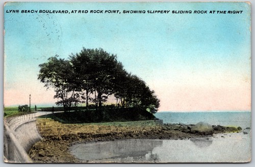 1914 Lynn Beach Boulevard Red Rock Point Massachusetts ANTIQUE Postcard ...