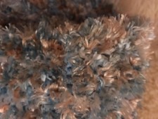 Hand Knit Scarf Girls Soft Blue 48  Long