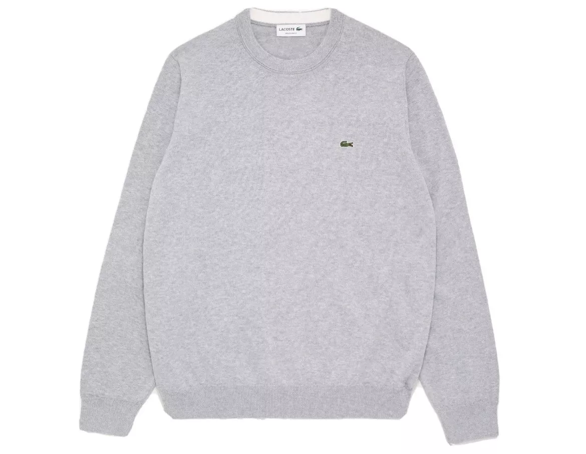 Stranden Hilse Total Lacoste Sweater - Grey - C Neck - Brand New - Size 9/4XL - Classic Fit - Pullover | eBay