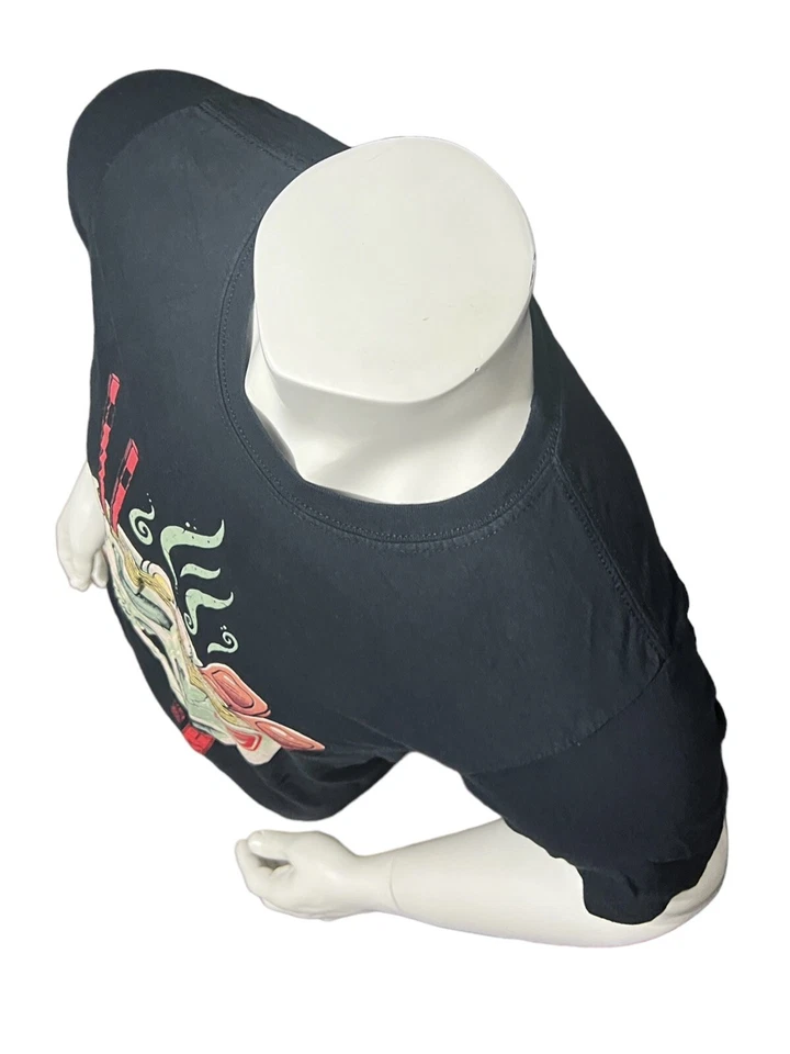 Threadless T-Shirt Adult Size Small S Vincent Trinidad Ramen Skull Casual Tee - Image 3 of 4