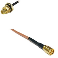 RG316 RP-SMA Female O-Ring to SMB FEMALE RF Cable Rapid-SHIP LOT