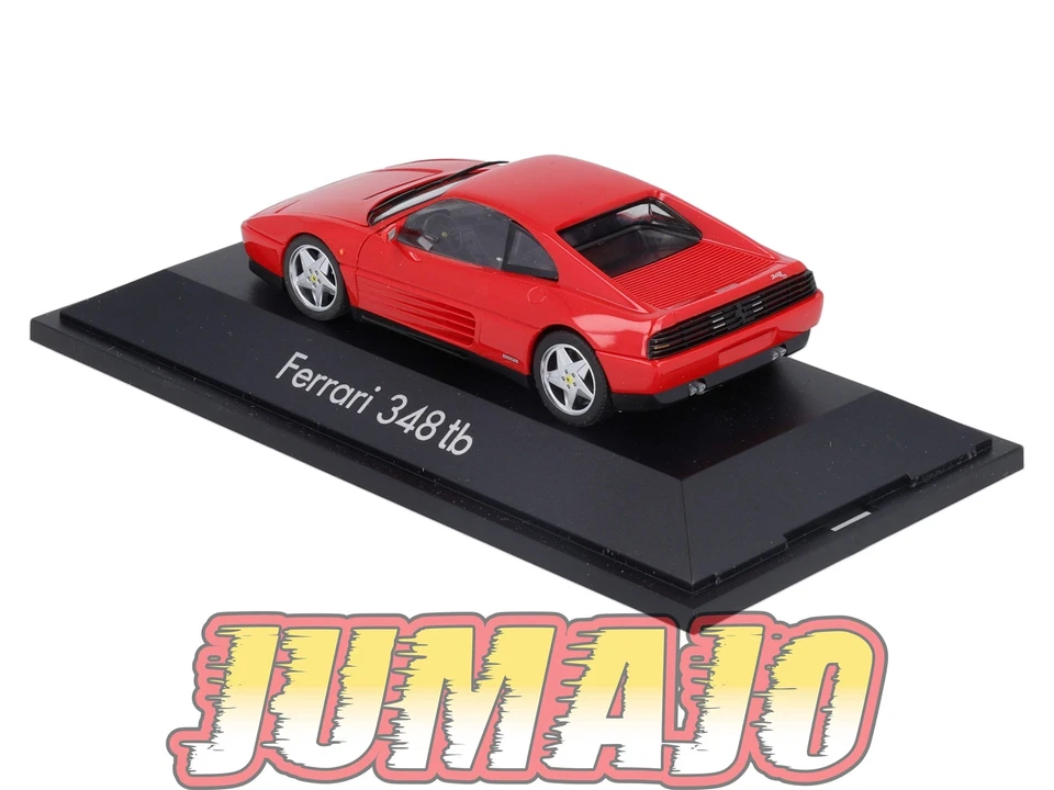 FER40 voitures plastiques 1/43 Herpa : 1010 FERRARI 348 tb rouge - Photo 4/4