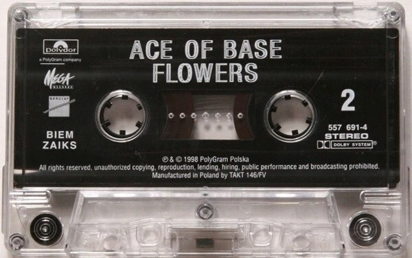 Ace Of Base – Flowers, Original Cassette, Europe Version - Image 4 of 4